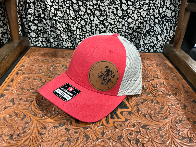Leather Patch Buckaroo Cap