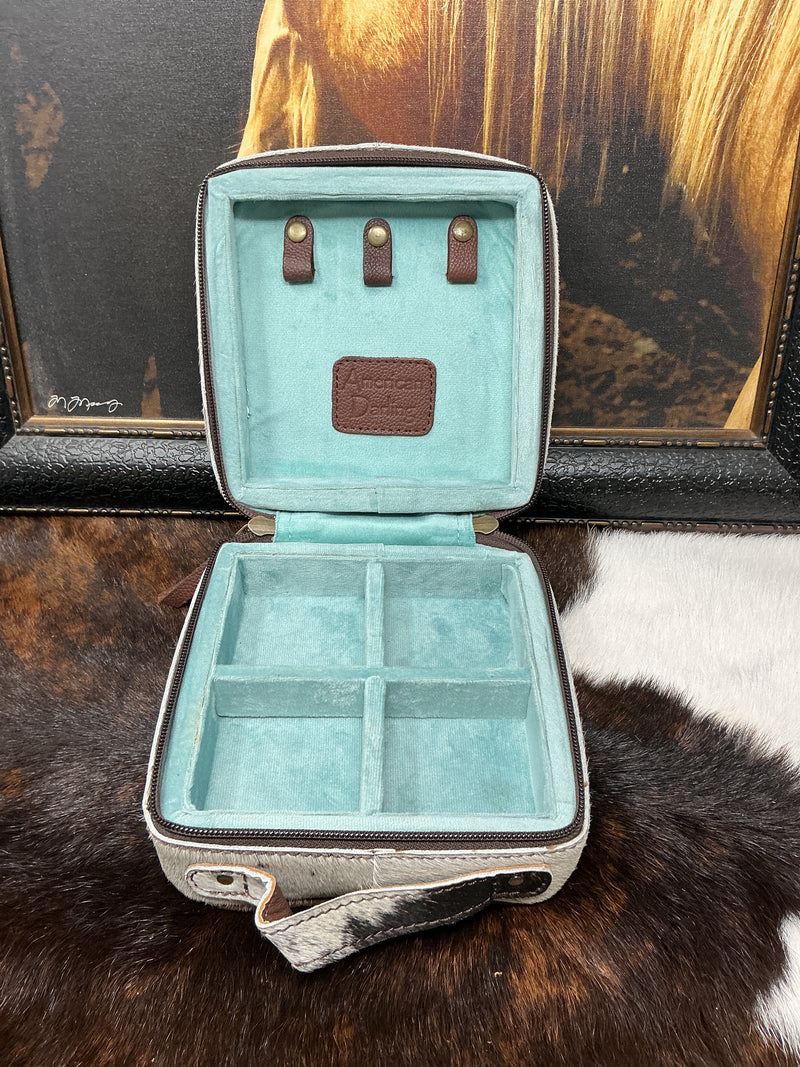 Jewelry Case - Cowhide Rectangle