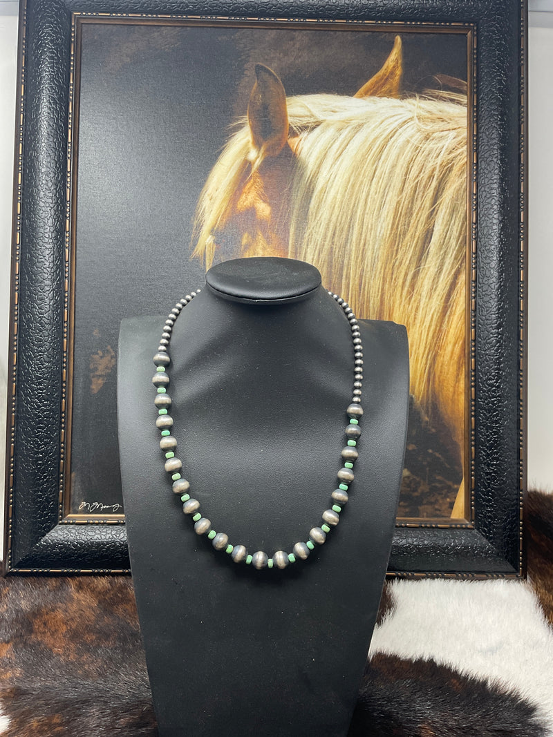 Navajo Pearl 5-10mm with Turquoise