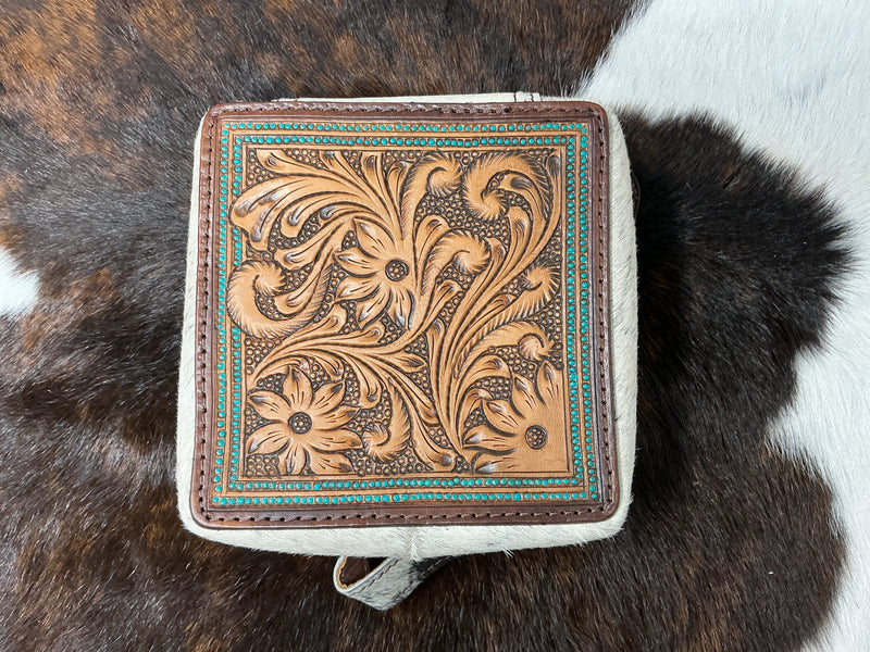 Jewelry Case - Cowhide Rectangle