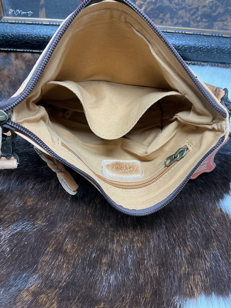 Genuine Leather Crossbody Purse