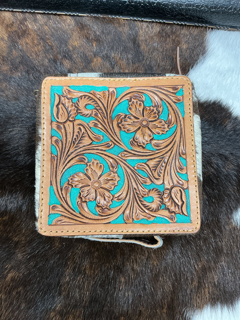 Jewelry Case - Cowhide Rectangle