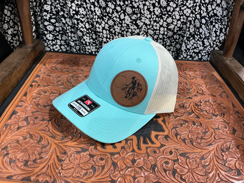 Leather Patch Buckaroo Cap