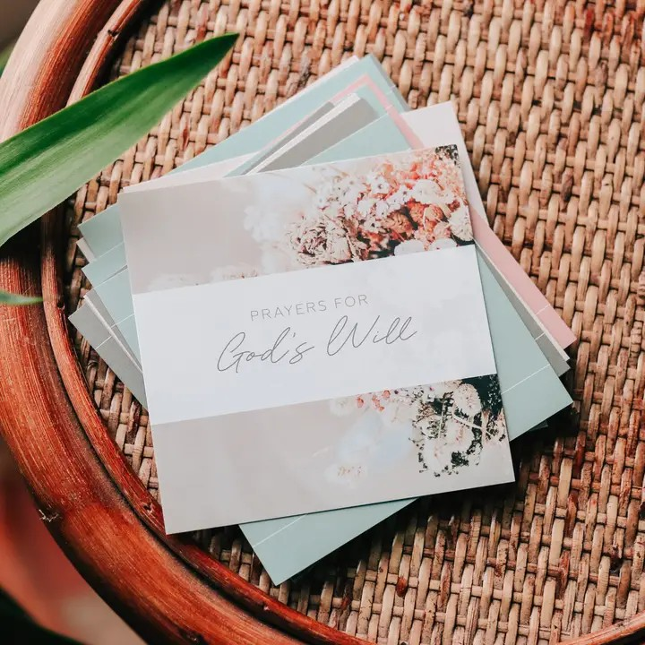 Prayers for God's Will Verse Card Set