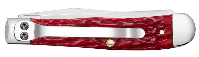 Case Dark Red Bone Peach Seed Jig Trapper w/Clip