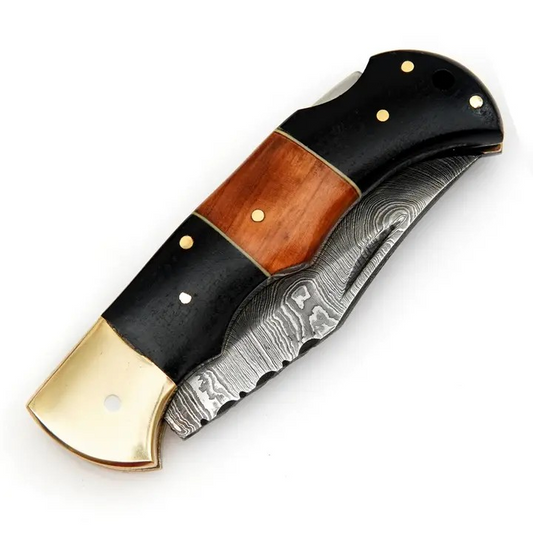 Handcrafted Damascus Skinner Knife w/Sheath
