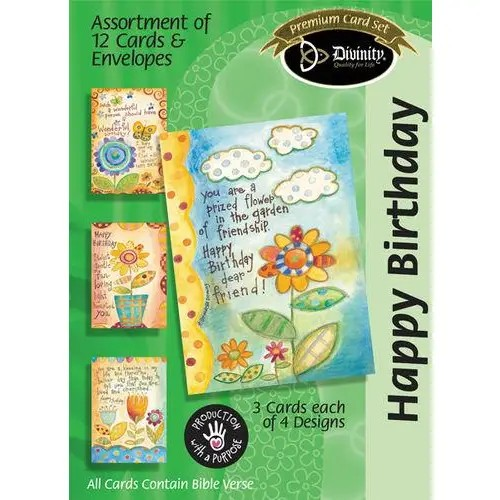Boxed Cards: Happy Birthday; Flowers