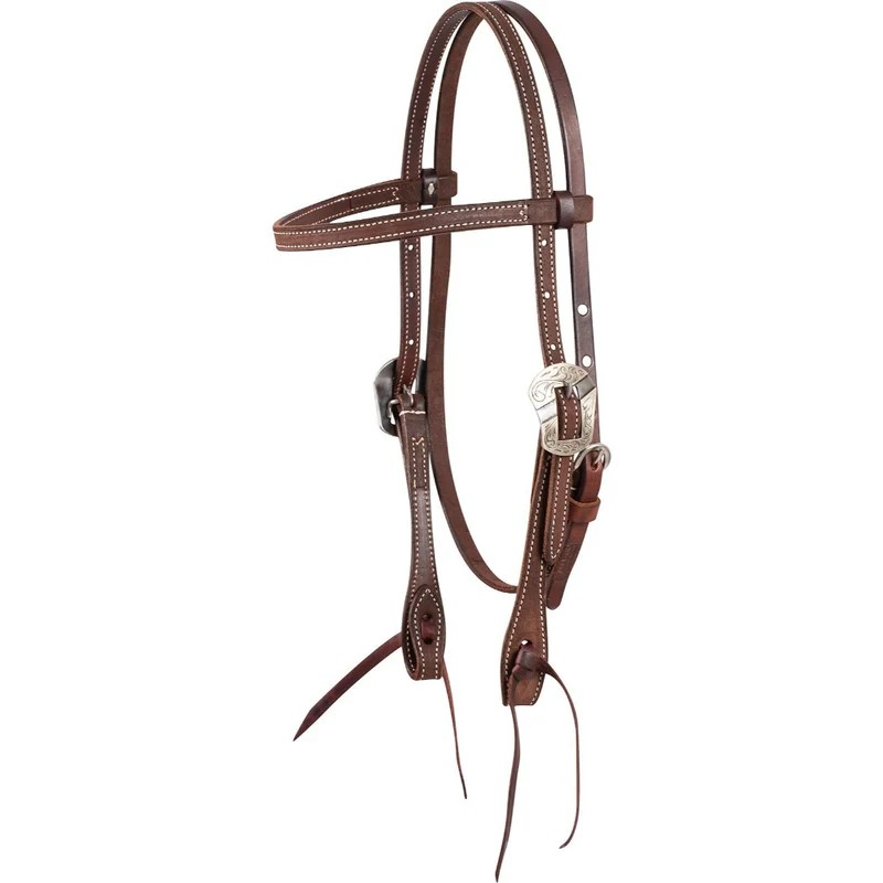 Browband Headstall with Salinas Buckle Latigo Ties