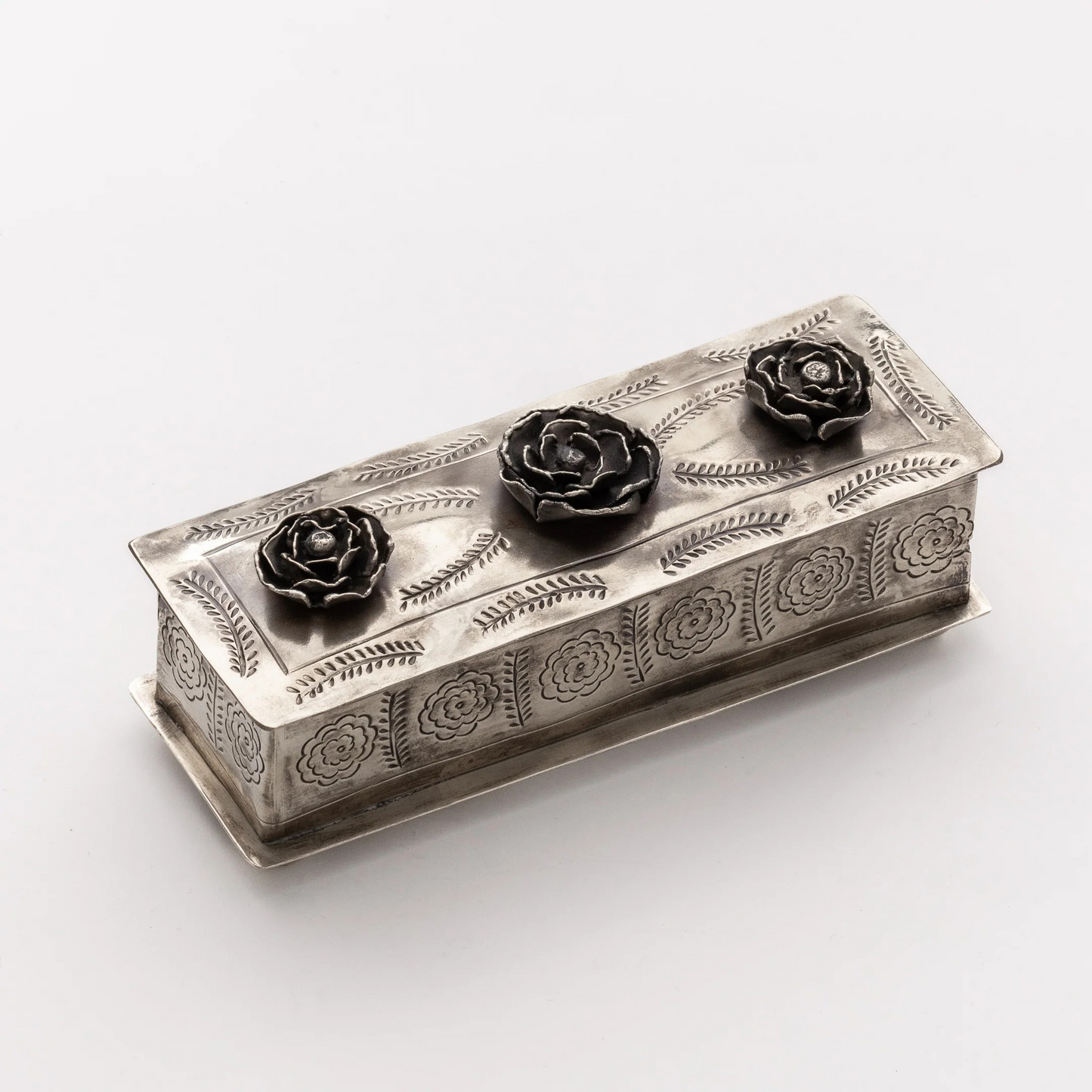 Stamped Pencil Box w/Roses