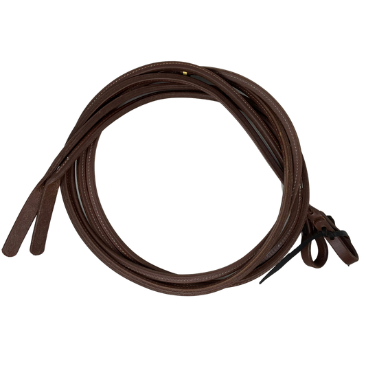 Heavy Oiled Rolled & Stitched Split Reins