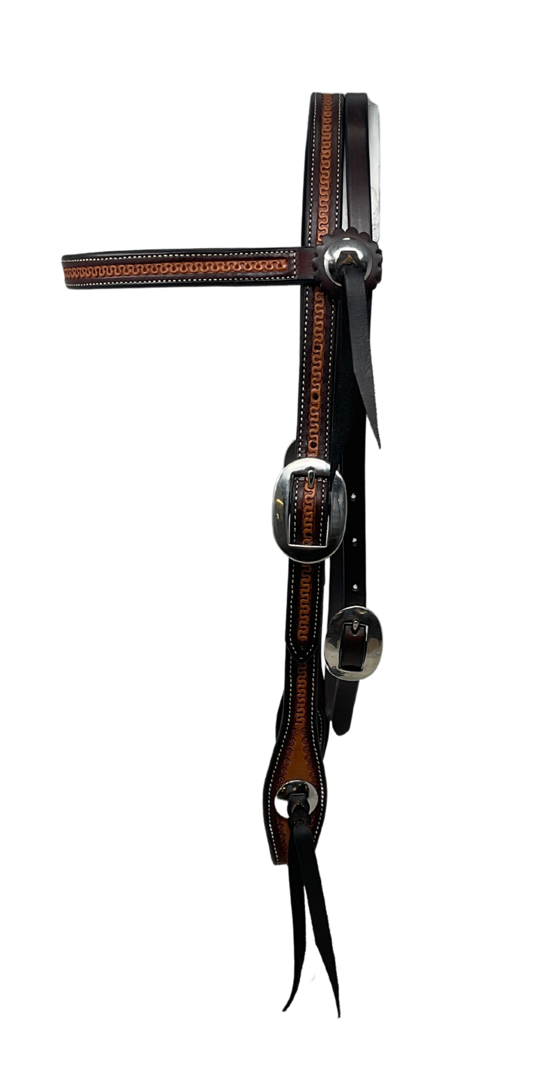 Dyed & Stamped Browband
