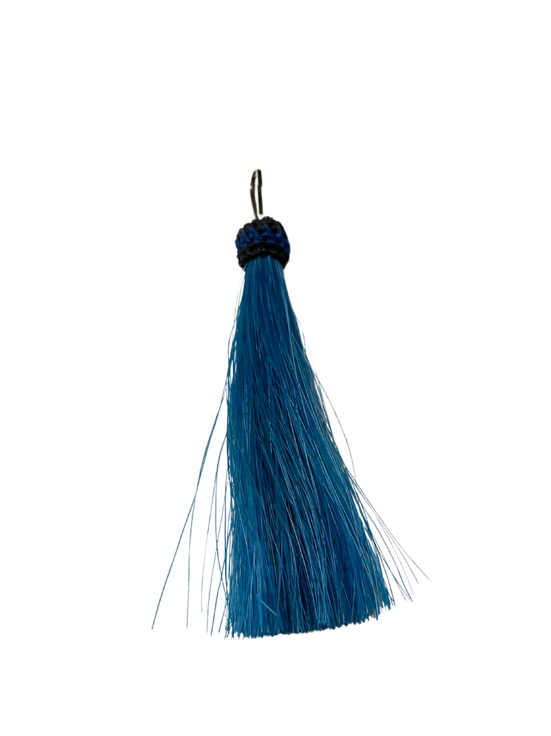 Colored Horsehair Tassel Zipper Pull