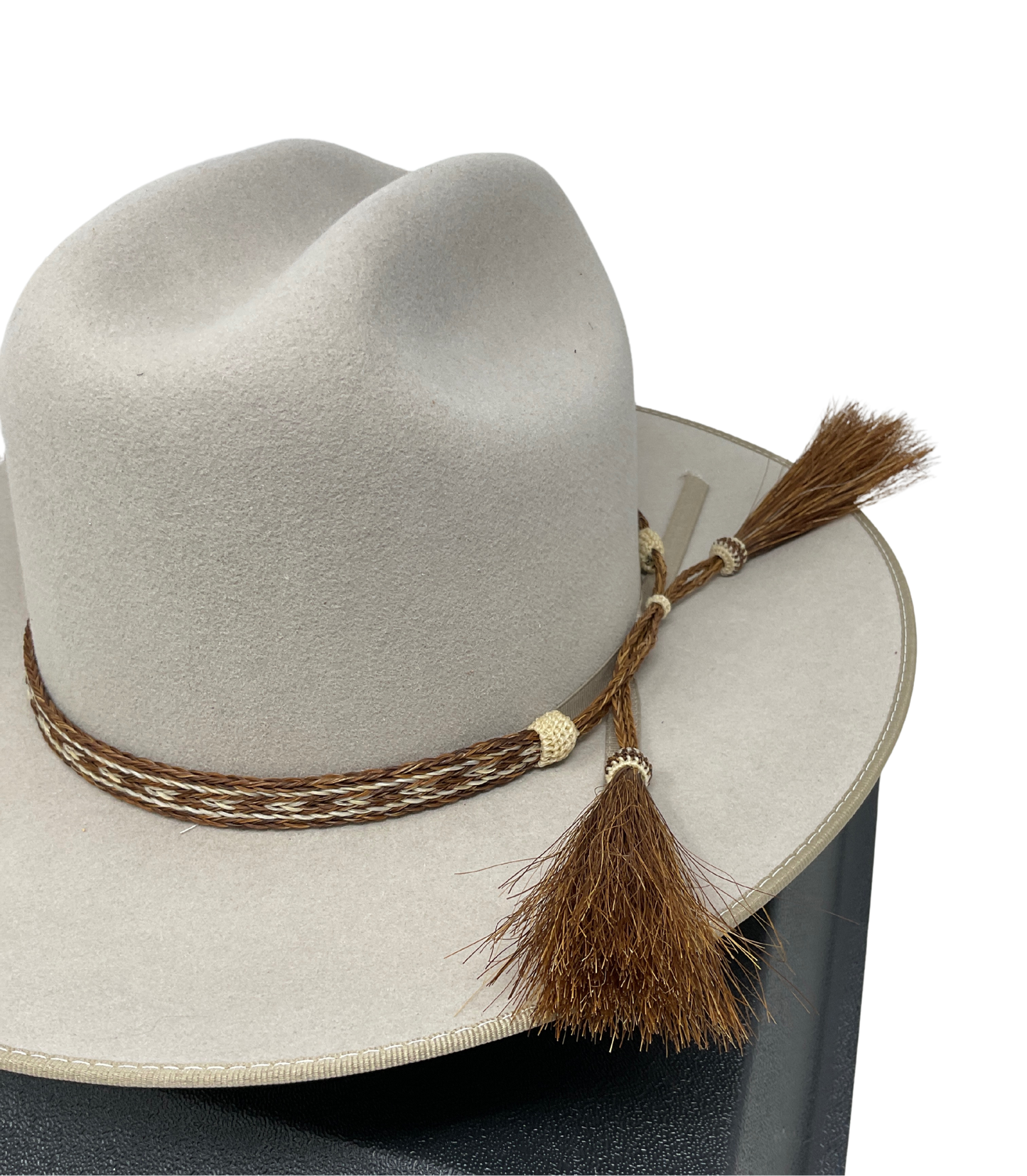 5 Strand Horsehair Hat Band w/Double Tassels