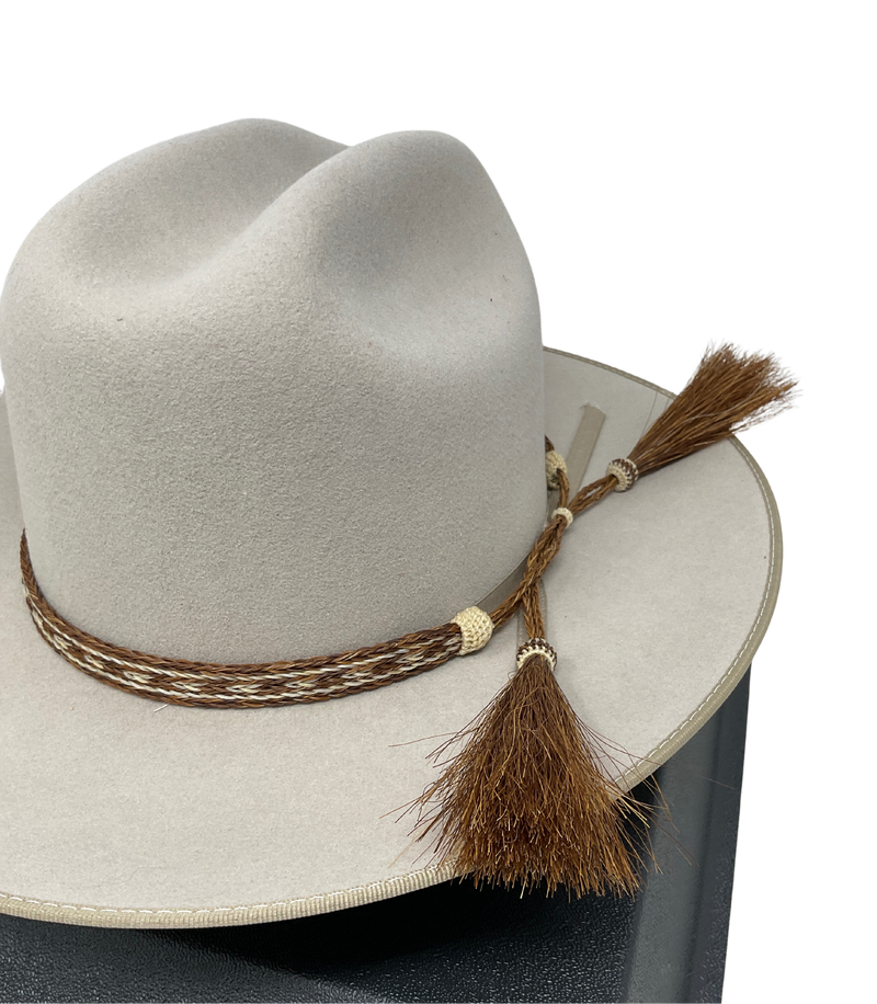 5 Strand Horsehair Hat Band w/Double Tassels