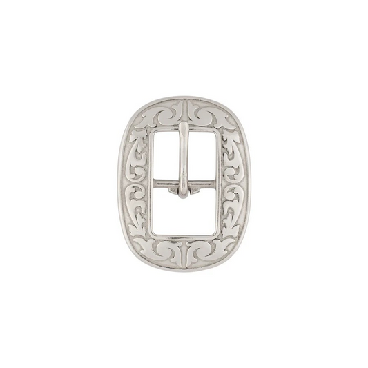 JWP Floral Oval Center Bar Buckle