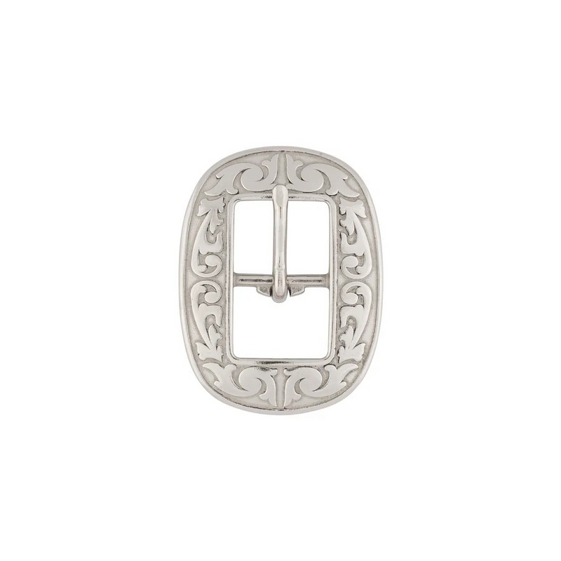 JWP Floral Oval Center Bar Buckle