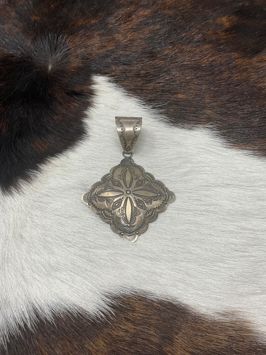 Sterling Silver Square Pendant