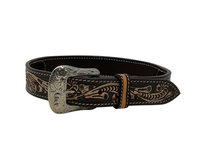 Southwestern Beaded Leather Kids Belt