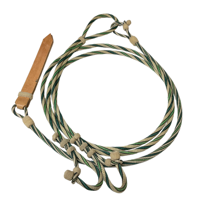 Hitched Horsehair Headstall w/Rein & Romal