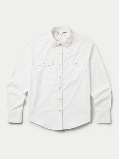 Women's RangeTek Western Snap Shirt-White