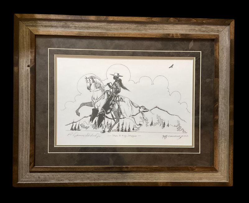 James Shoshone "She's A High Stepper" Signed Print