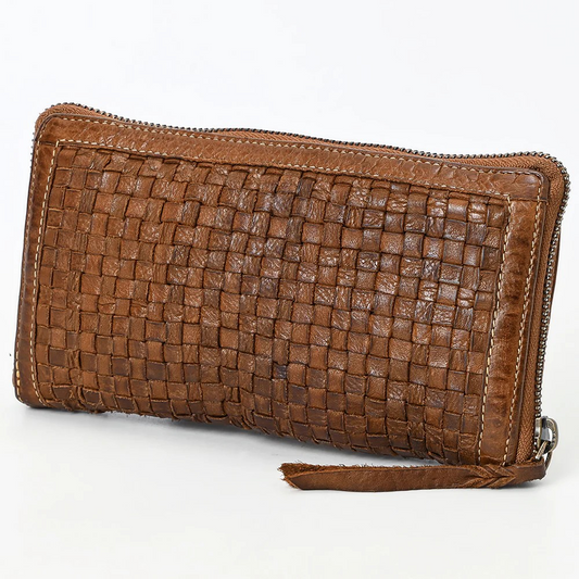 Woven Leather Wallet