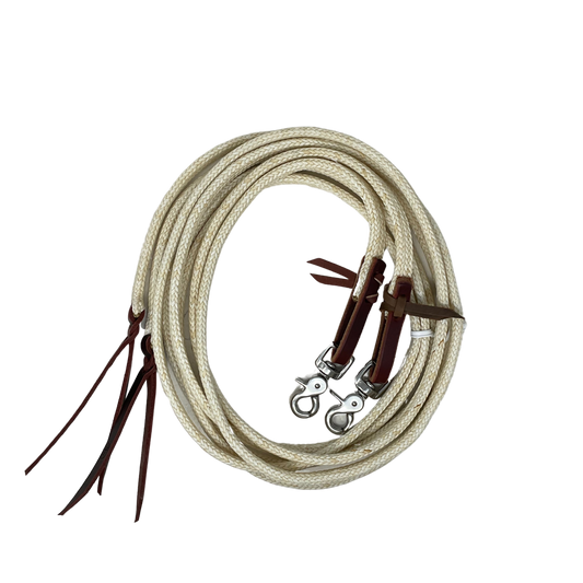 1/2" Flat Waxed Split Reins