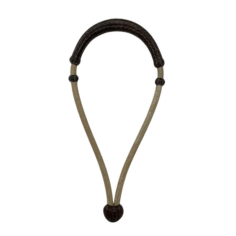 24 Plait 3/8" Bosalita w/Colored Nose & Heel