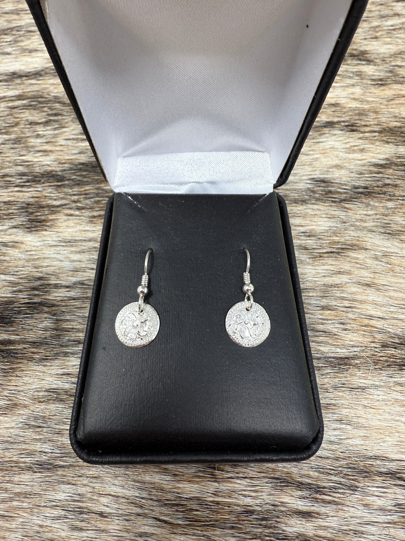 Round Dangle Earrings