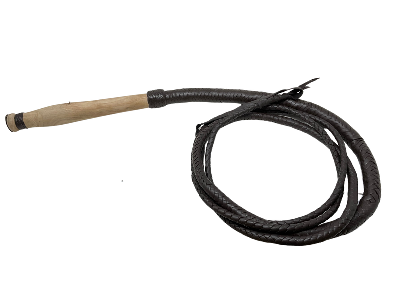 10' Braided Leather Stock Whip