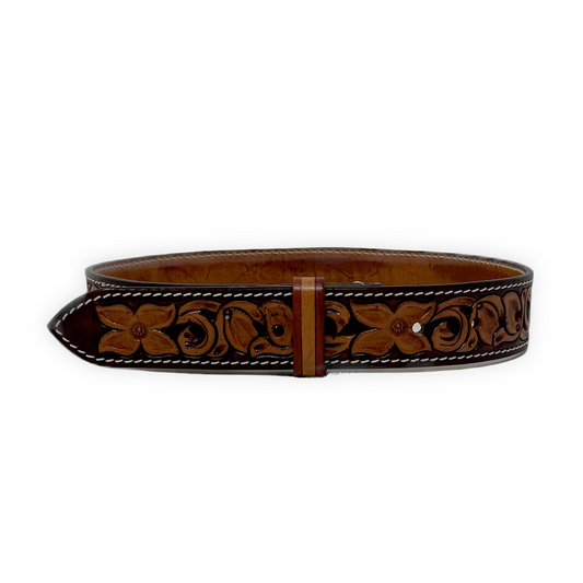 Dyed Basket/Floral Belt
