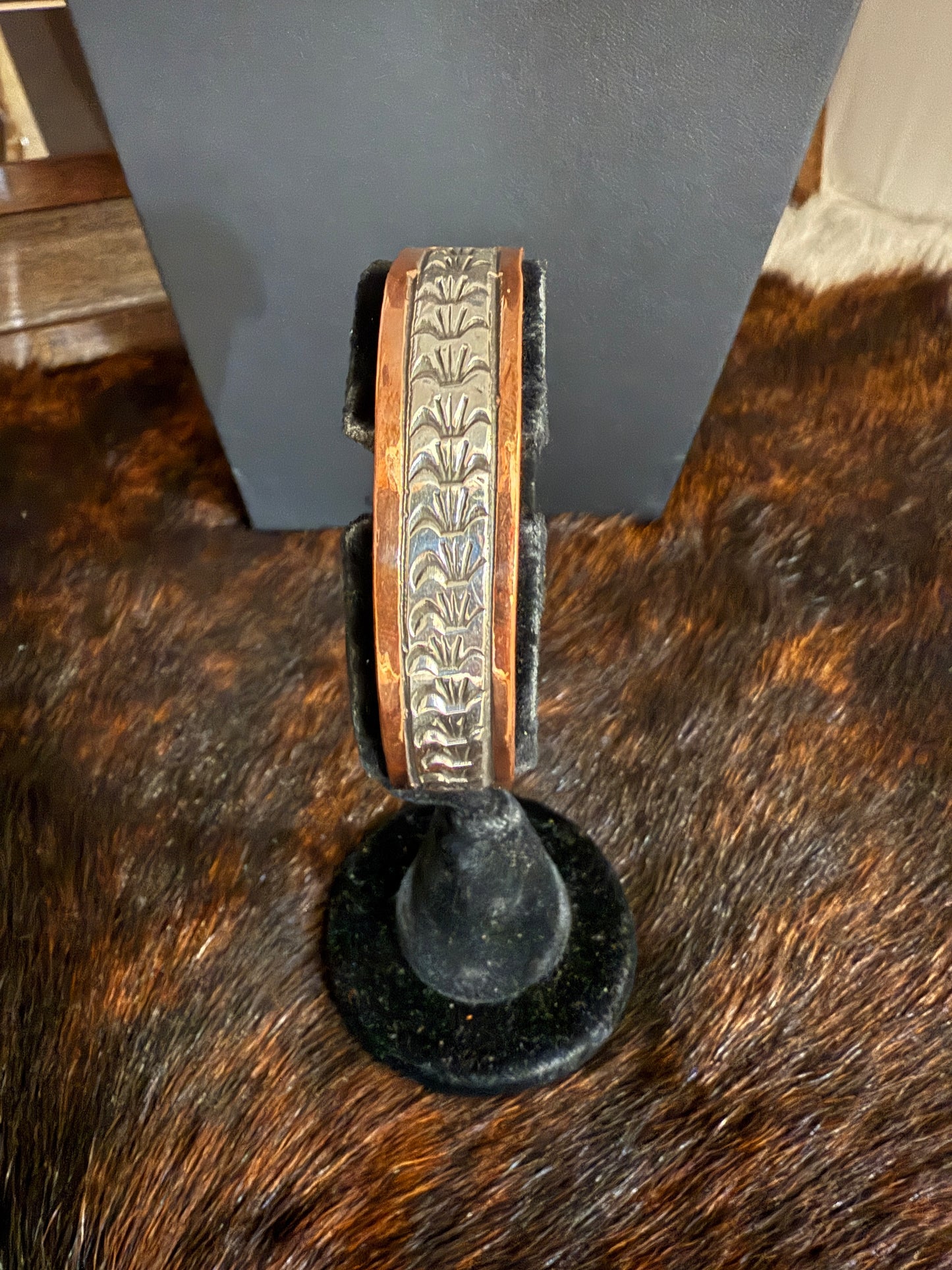 Copper Bracelet w/sterling silver