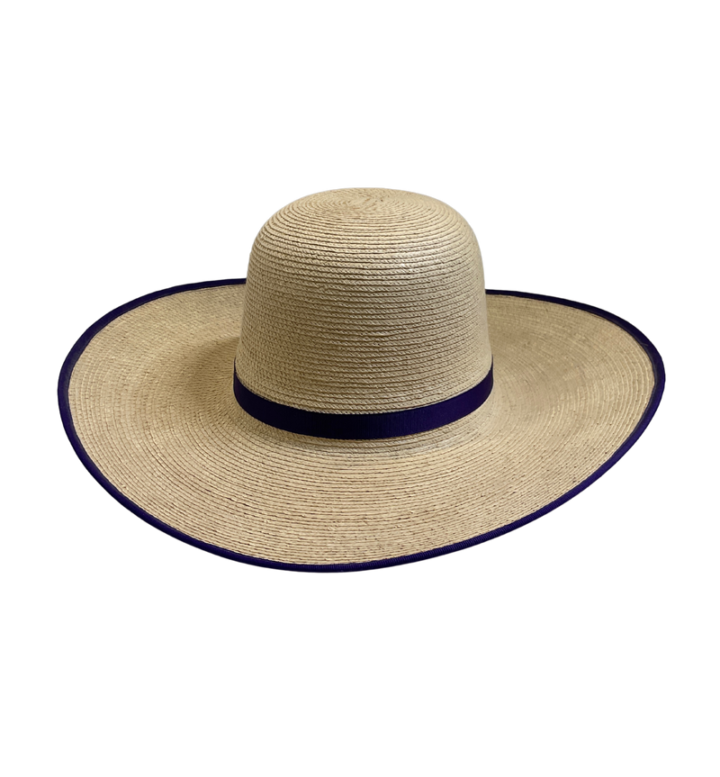 Palm Leaf Hat Bound Edge 7 1/2