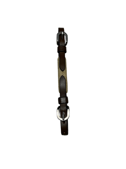 Double Buckle Curb w/Rawhide
