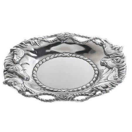 Aluminum Horse Oval Tray