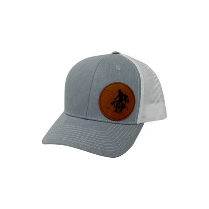 Leather Patch Buckaroo Cap