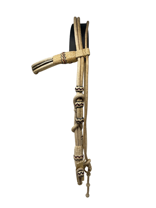34 Plait Rawhide Triple Browband Headstall
