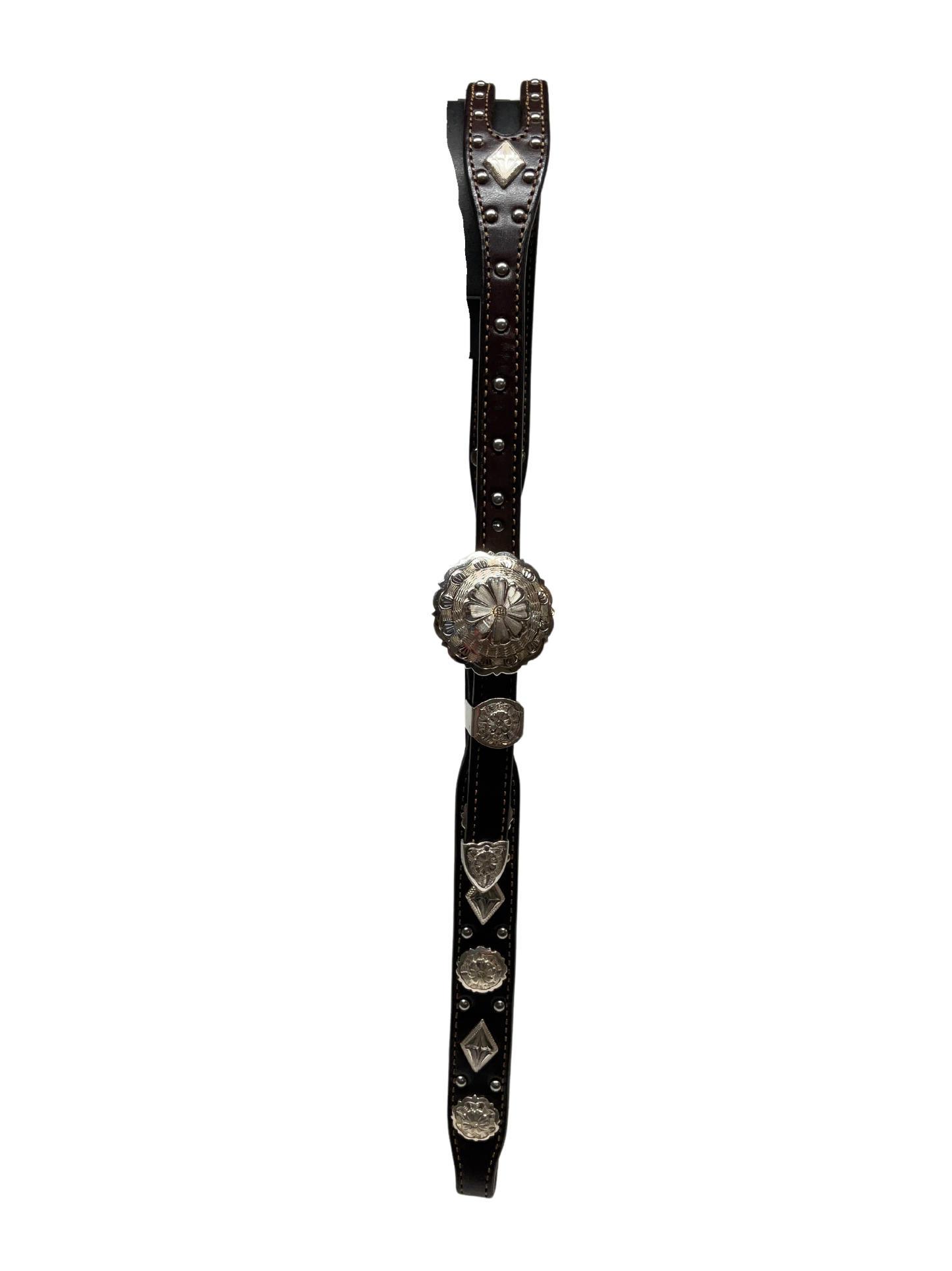 5/8" Shaped Split Ear Hansen Tahoe Buckles w/Dots & Conchos