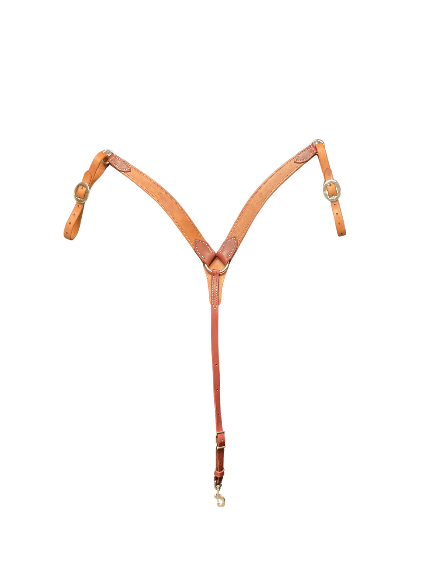 Harness Leather Contoured Breast Collar w/Latigo