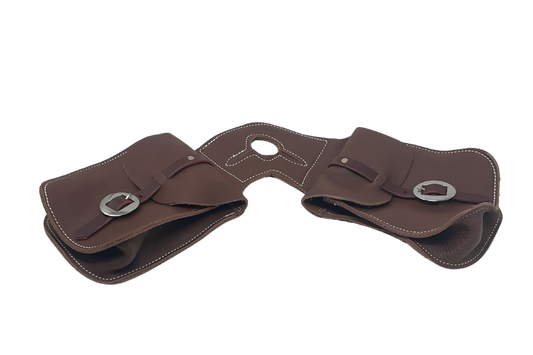 Chap Leather Horn Bag