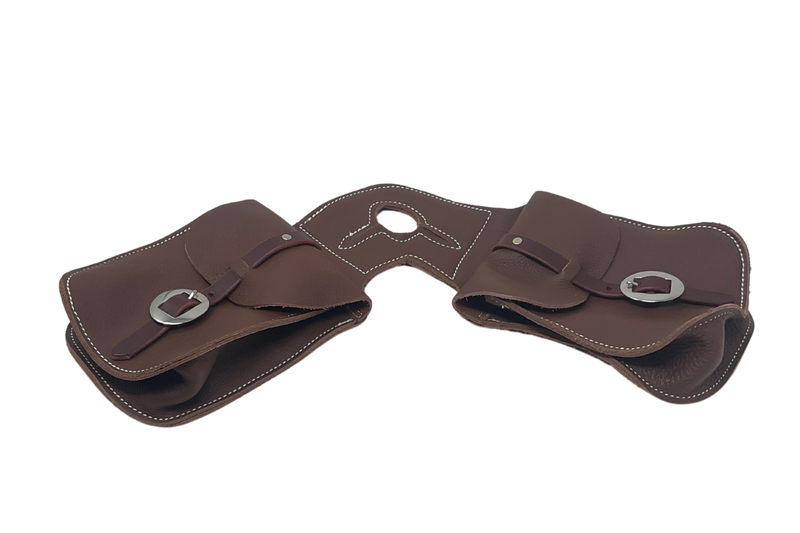 Chap Leather Horn Bag