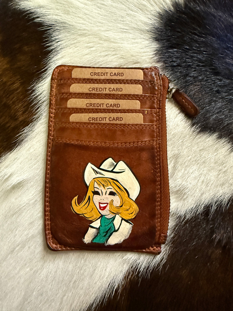 Hand Painted Card Wallets