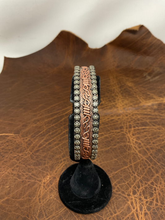 Copper Cuff w/Barbed WireAccents