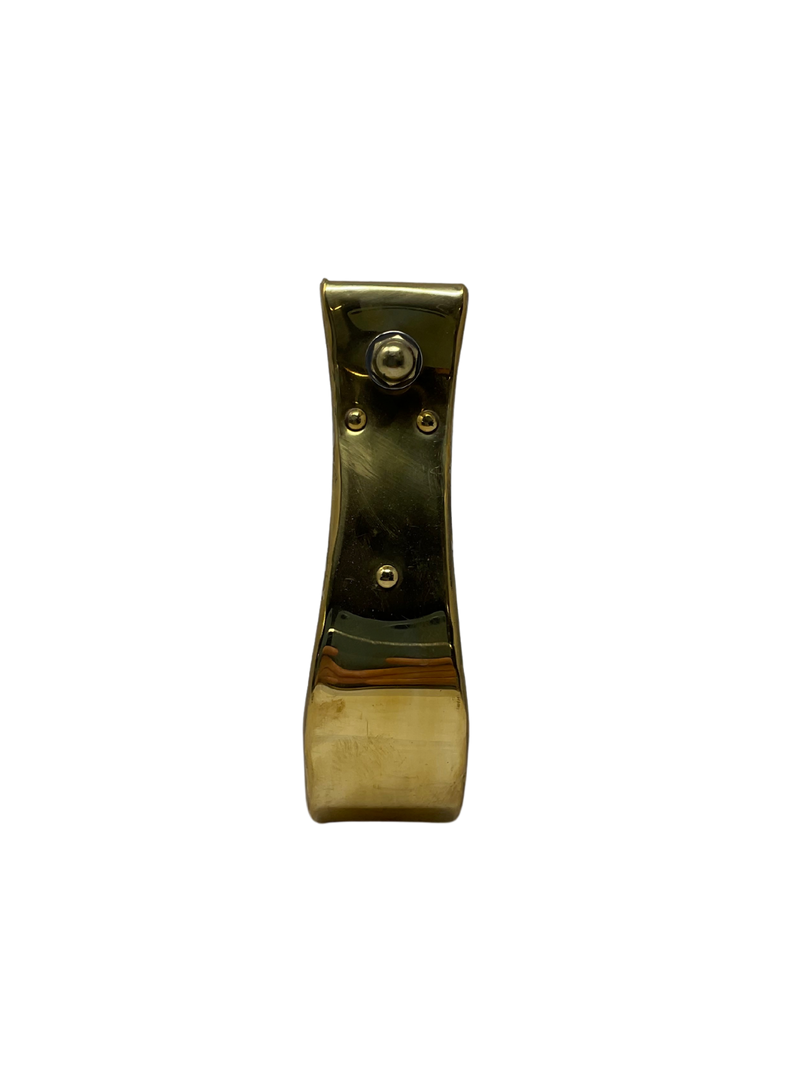 Wood Bell Stirrup w/Brass