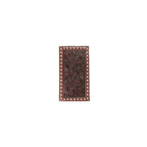 Floral w/Buck Stitching Wallet
