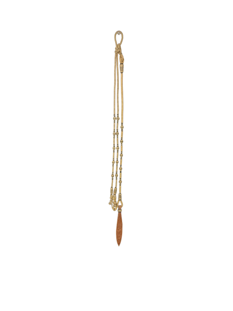 12 Plait Cowboy Accented Romal Reins