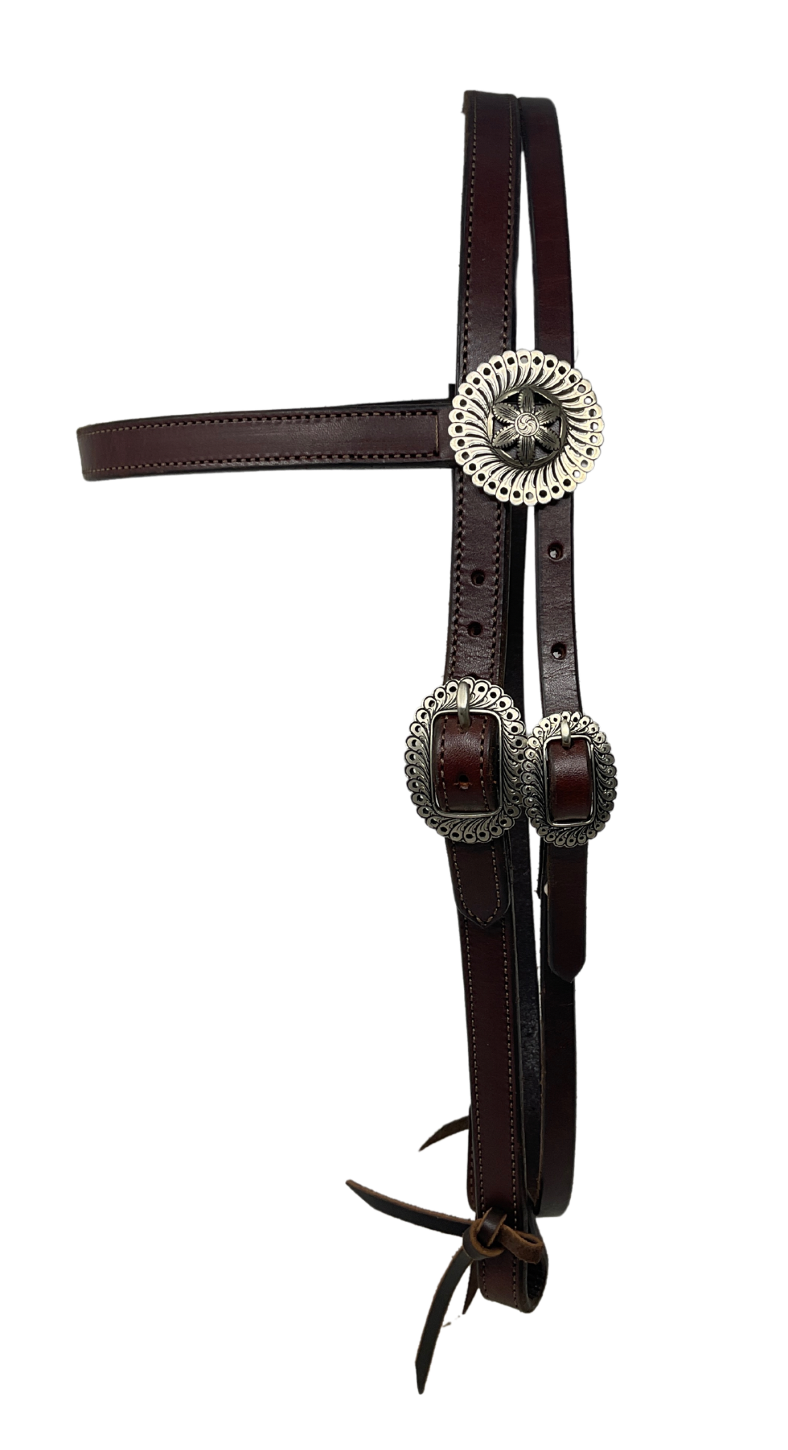 3/4" Dark Browband w/JWP Hardware