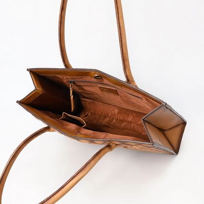 Genuine Quilted Leather Tote/Purse
