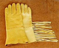 Deer Skin Gauntlet w/Fringe