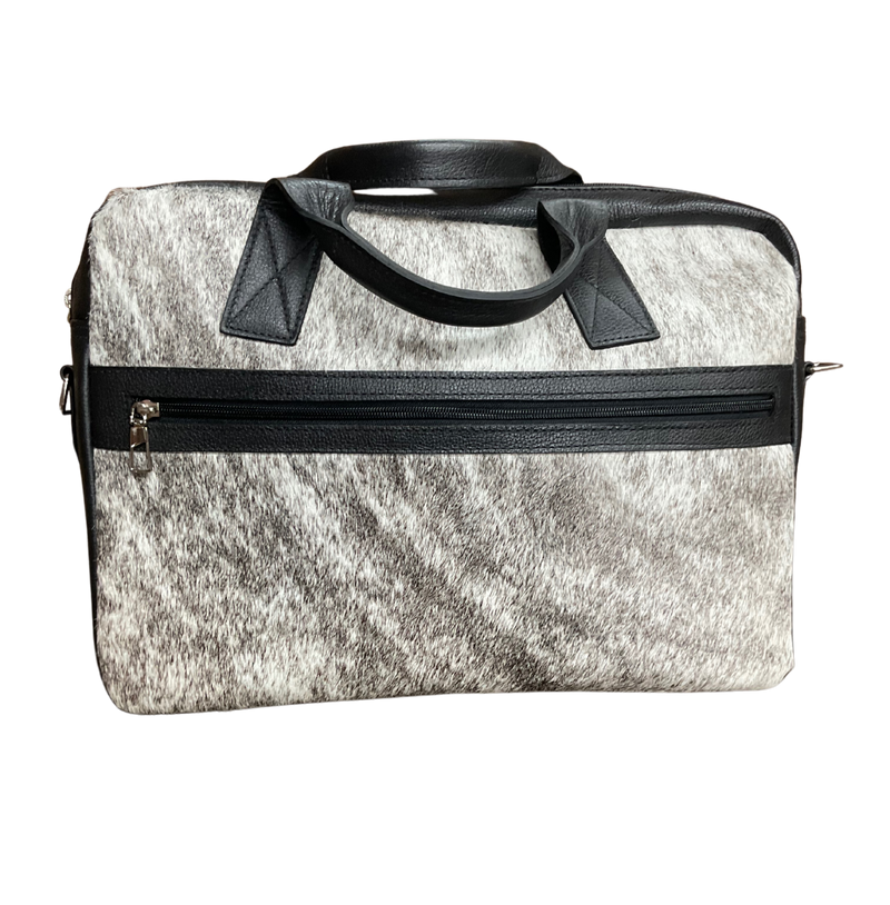 Black/White Brindle Laptop Bag